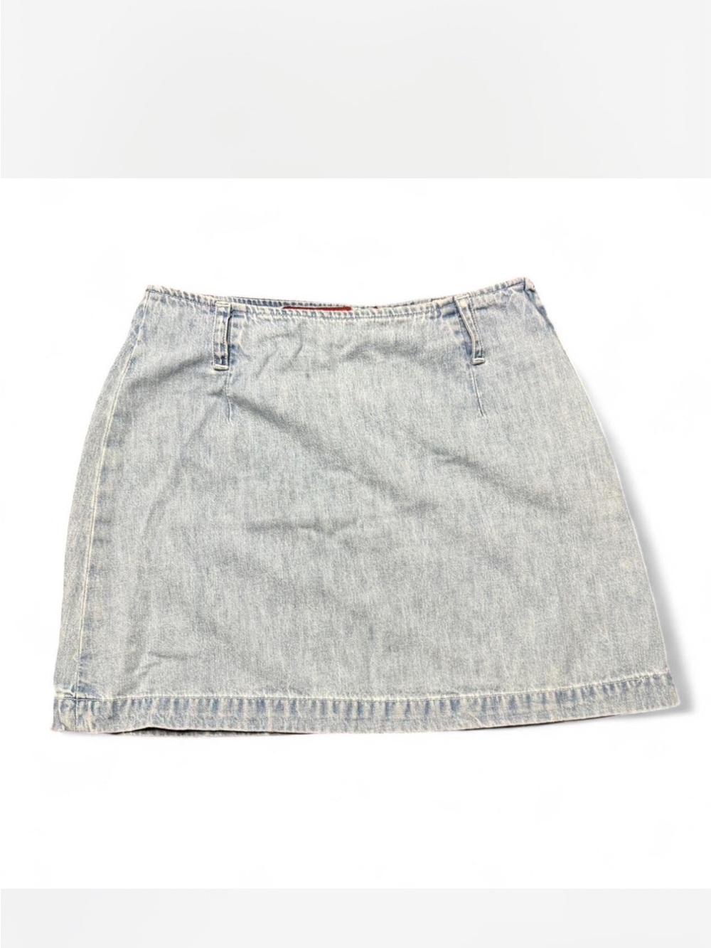 The Limited Pale Blue Denim Mini y2k vintage  Skirt